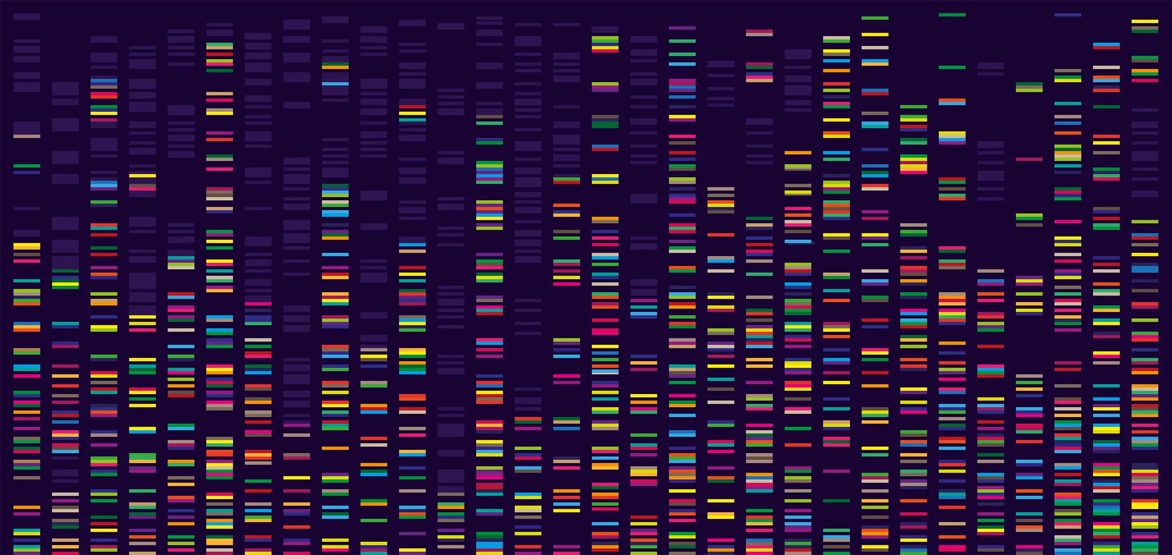 Image of sequenced DNA